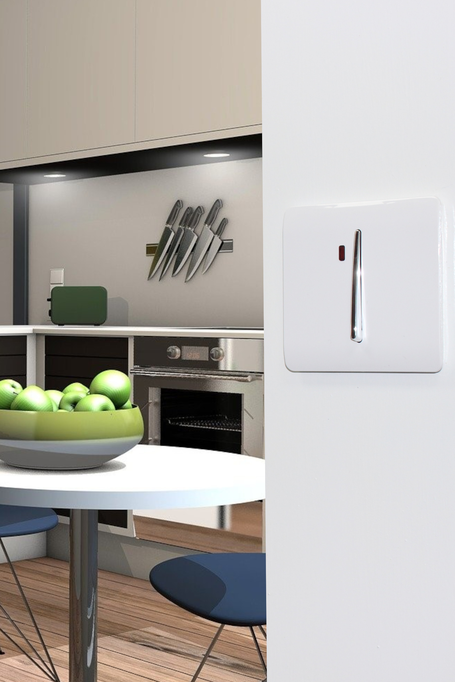 Ice White Wiring Accessories Trendi Decorative Screwless